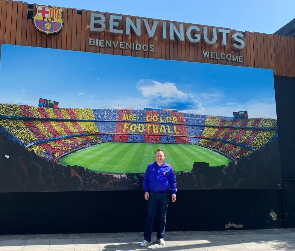 Carl Hughes: "You're not just wearing a diamond; you're wearing a piece of the Spotify Camp Nou"
