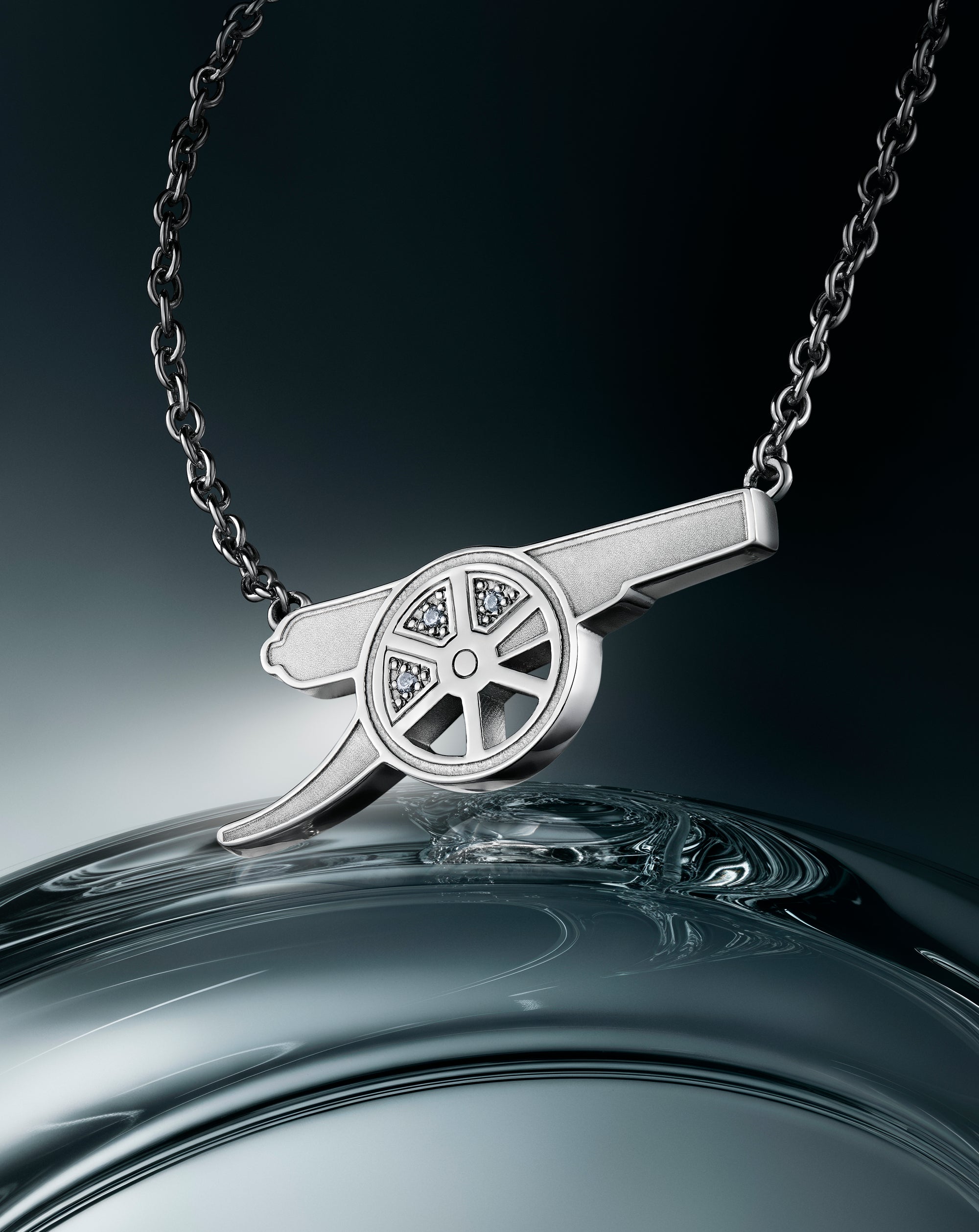 CANNON DIAMOND SILVER NECKLACE