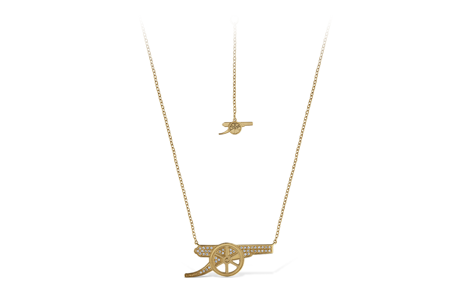 COLLAR CAÑÓN DE ORO CON DIAMANTES
