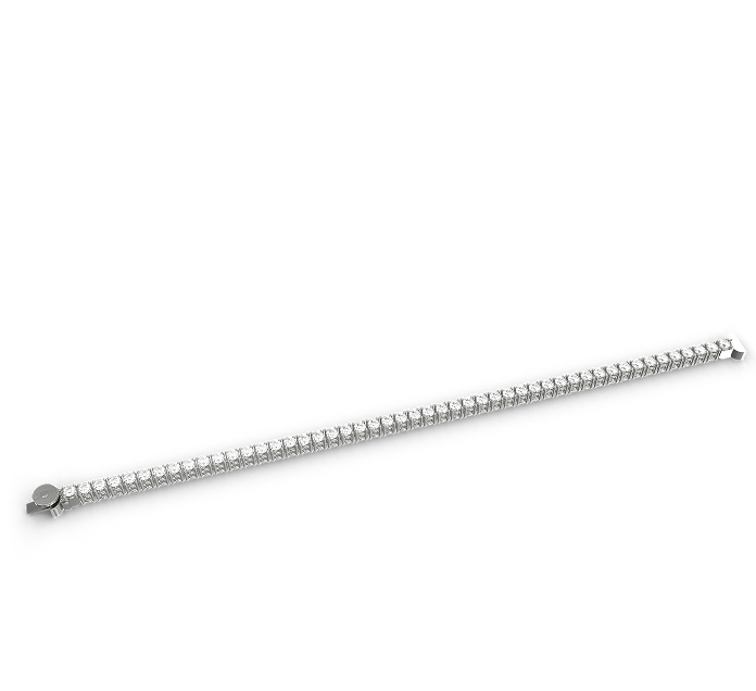 GUNNER DIAMOND SILVER NECKLACE