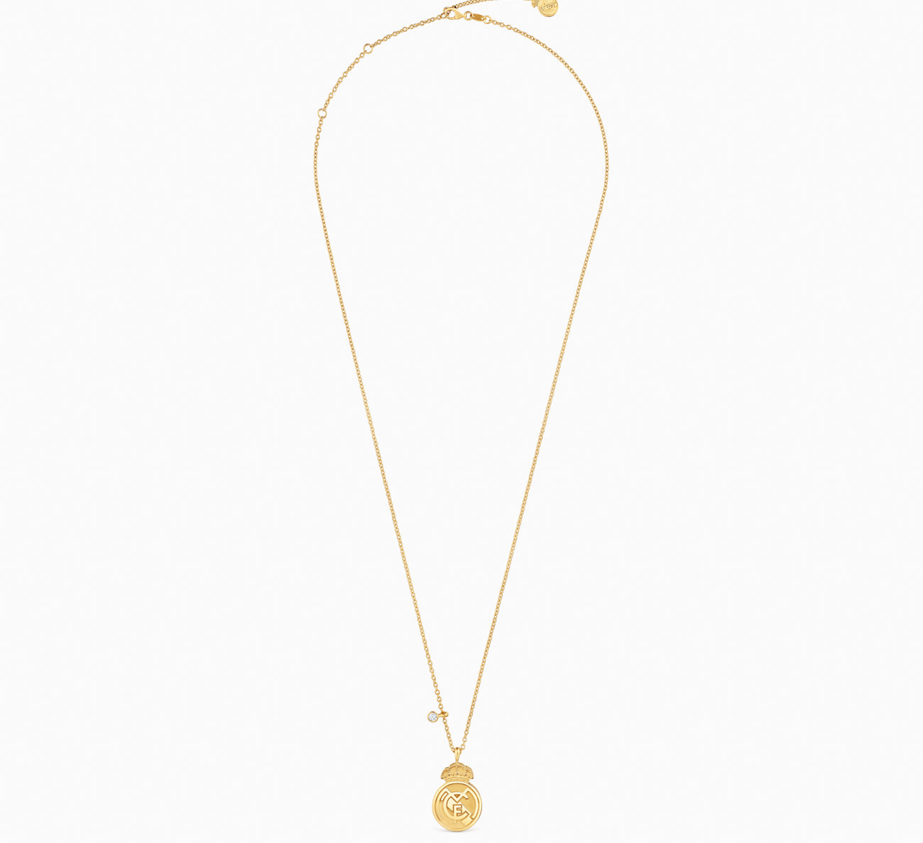 Collar de diamantes con el escudo del Real Madrid