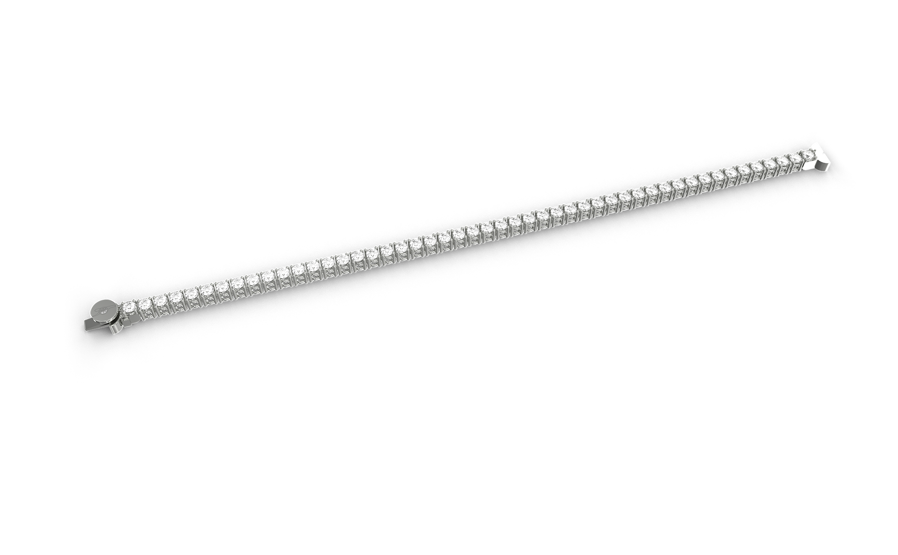 GUNNER DIAMOND SILVER NECKLACE